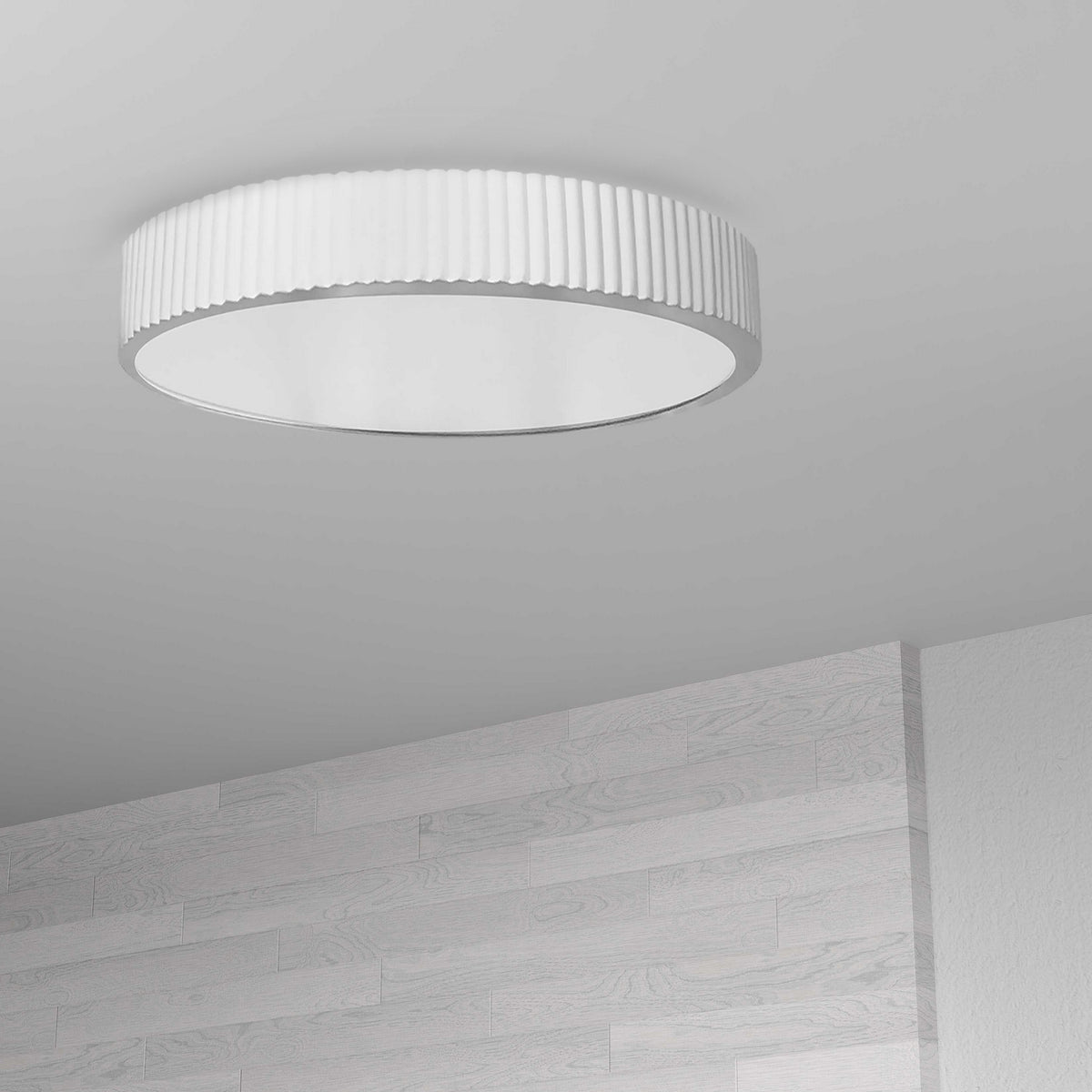 Plafonnier Nabisco Blanc / Blanc mat – vue 2