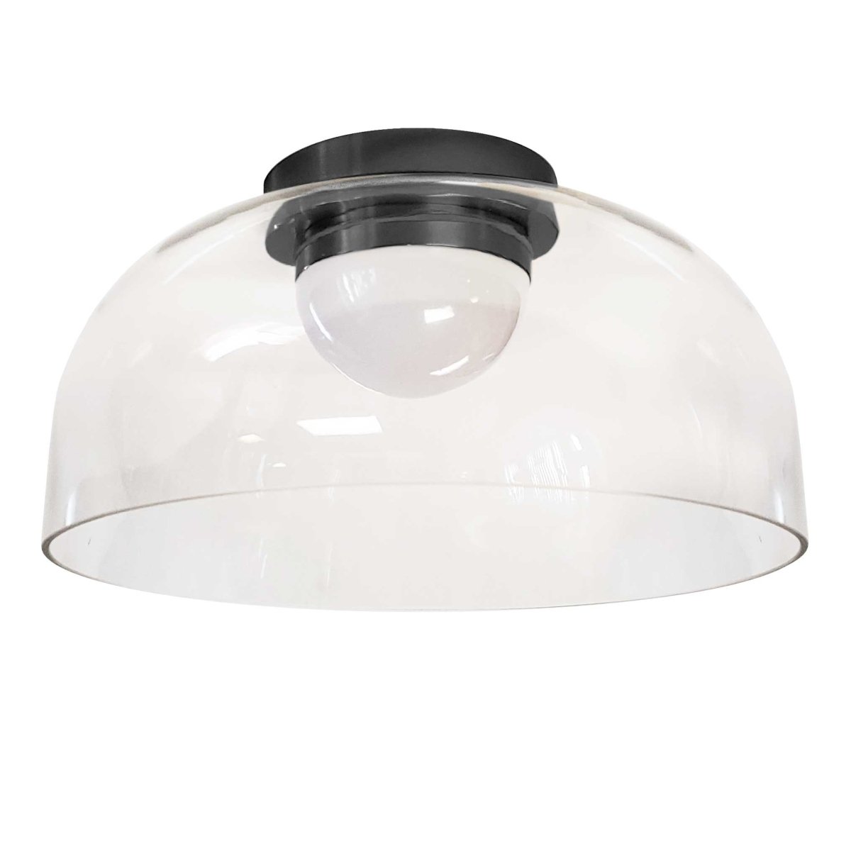 Plafonnier Nadine Dome - Noir mat 11 3/4" by Dainolite | Luminaires & cie