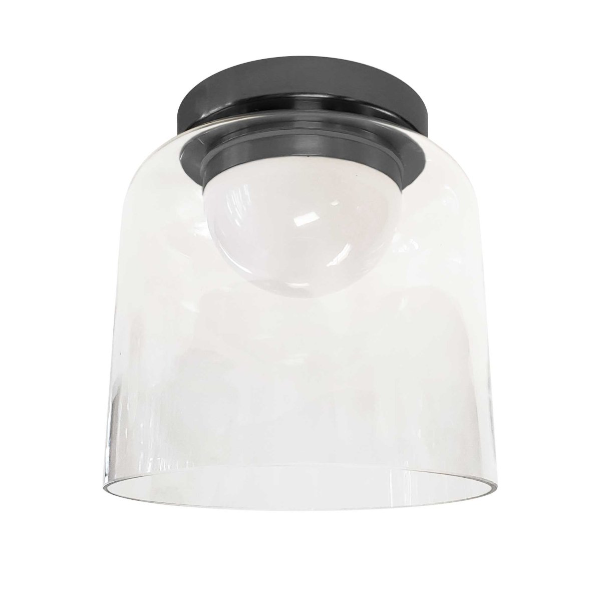 Plafonnier Nadine Dome - Noir mat 7" by Dainolite | Luminaires & cie