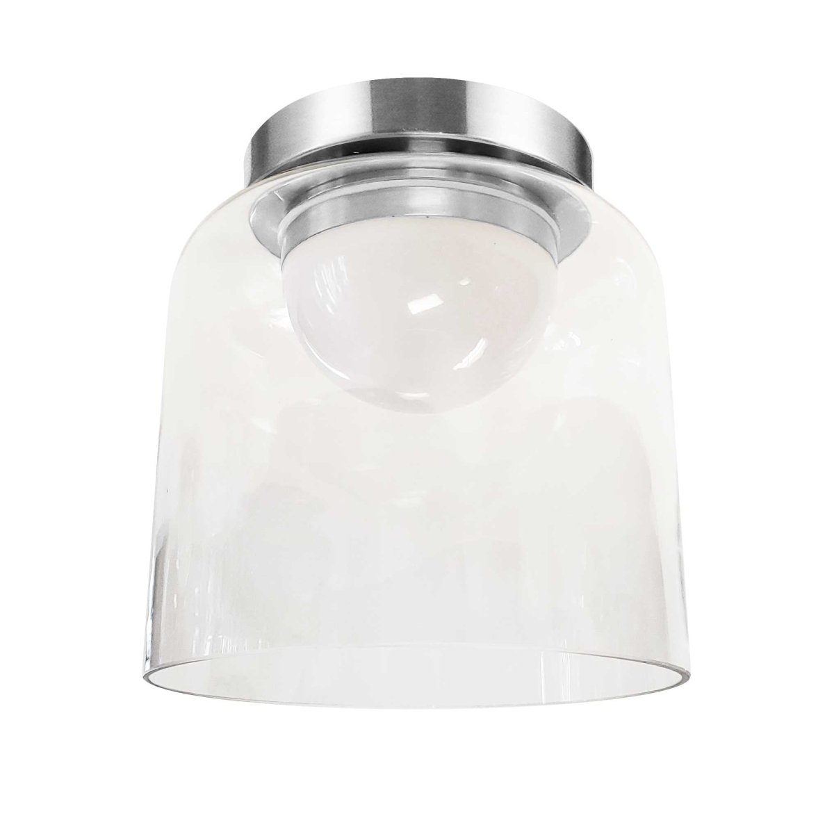 Plafonnier Nadine Dome - Chrome poli 7" by Dainolite | Luminaires & cie