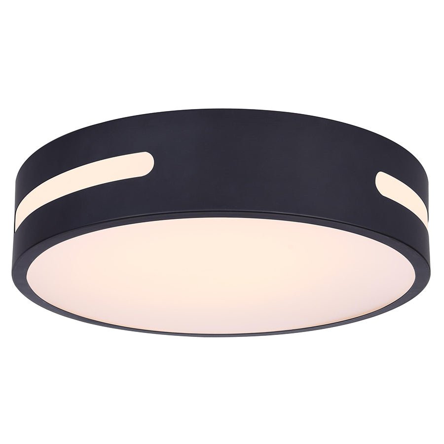 Plafonnier Niven - Noir 13" by Canarm | Luminaires & cie