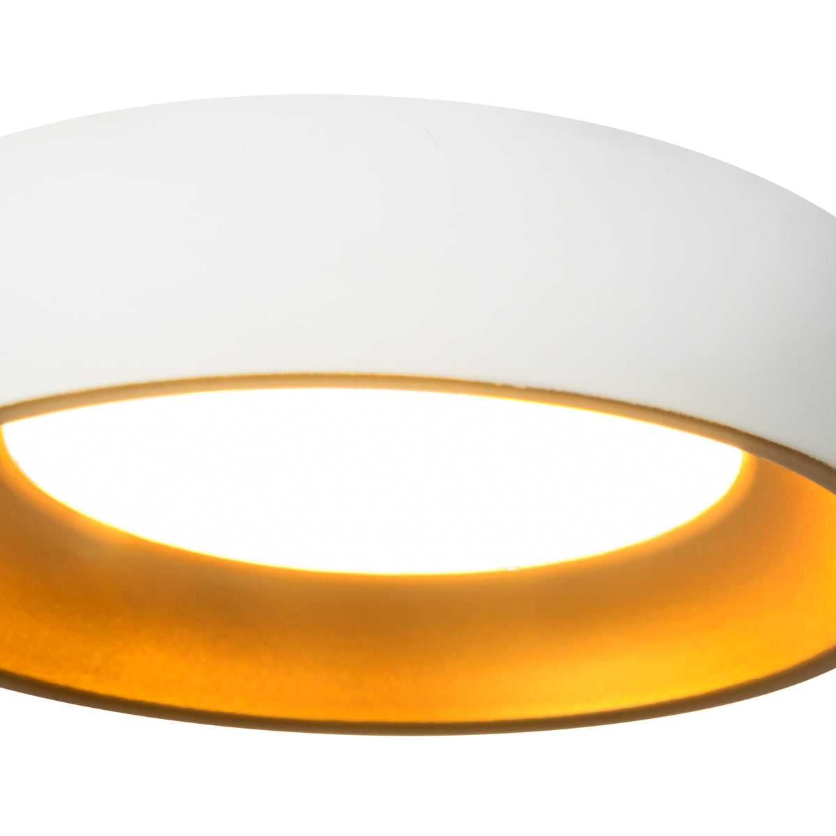Plafonnier Nix Blanc / Or, 5 3/8" – vue 5