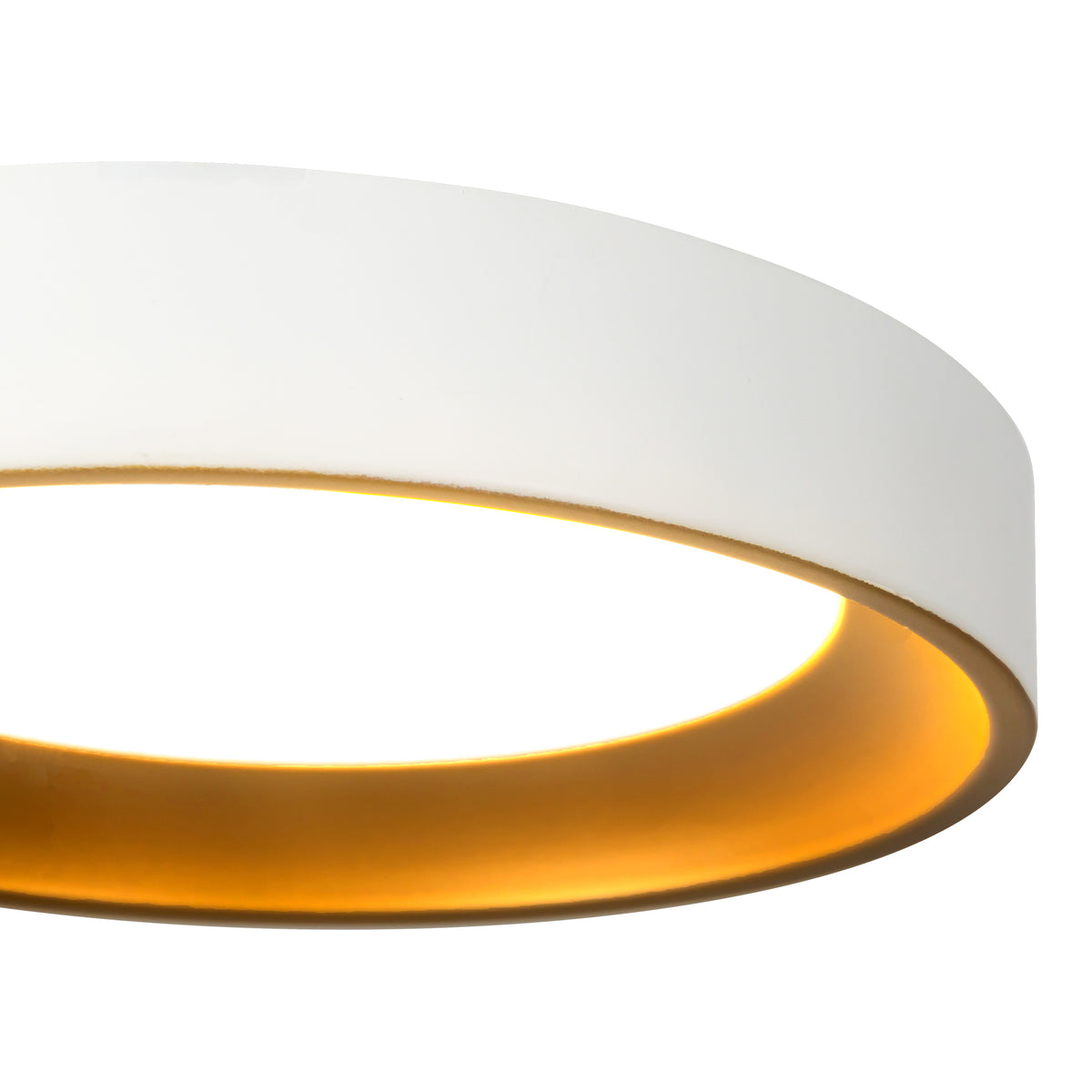Plafonnier Nix Blanc / Or, 7 1/4" – vue 5