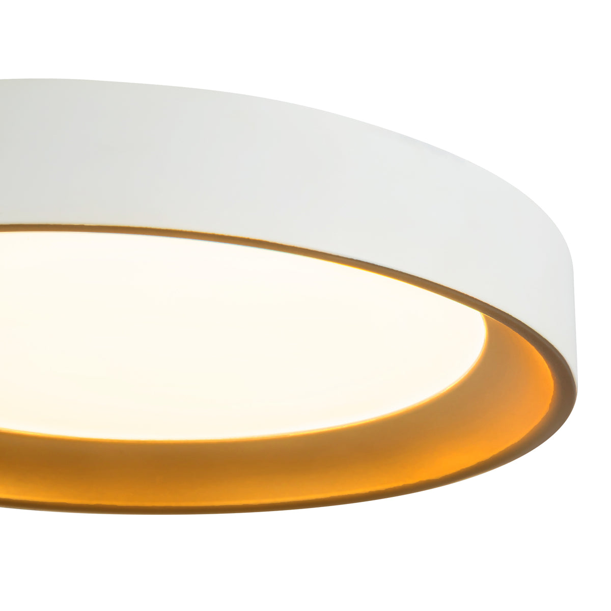 Plafonnier Nix Blanc / Or, 9" – vue 5