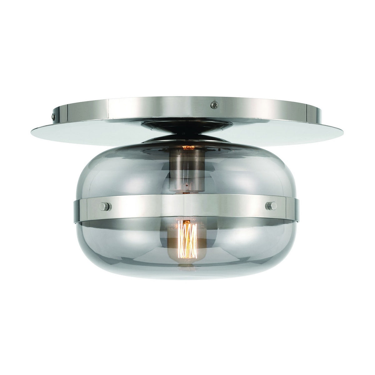Plafonnier Nottingham 10", Nickel poli – vue 2