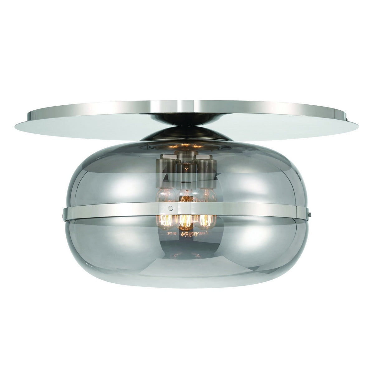 Plafonnier Nottingham 19 3/4", Nickel poli – Eurofase