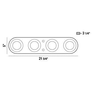 Plafonnier Nymark Blanc, 21 3/4" – vue 7