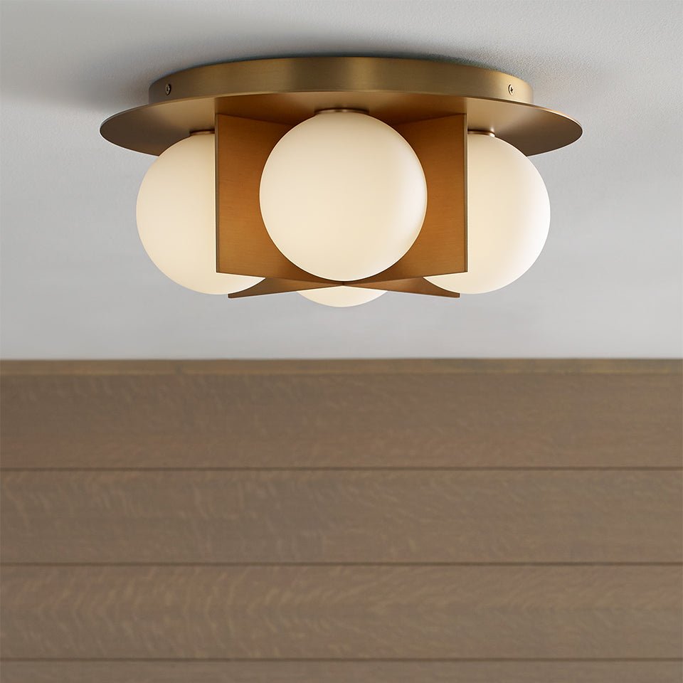 Plafonnier Orbel - Laiton vieilli Oui by Tech Lighting | Luminaires & cie
