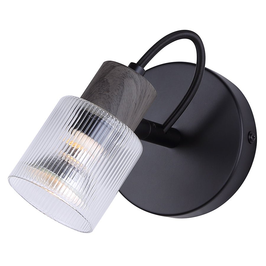 Plafonnier Owen - Noir mat by Canarm | Luminaires & cie