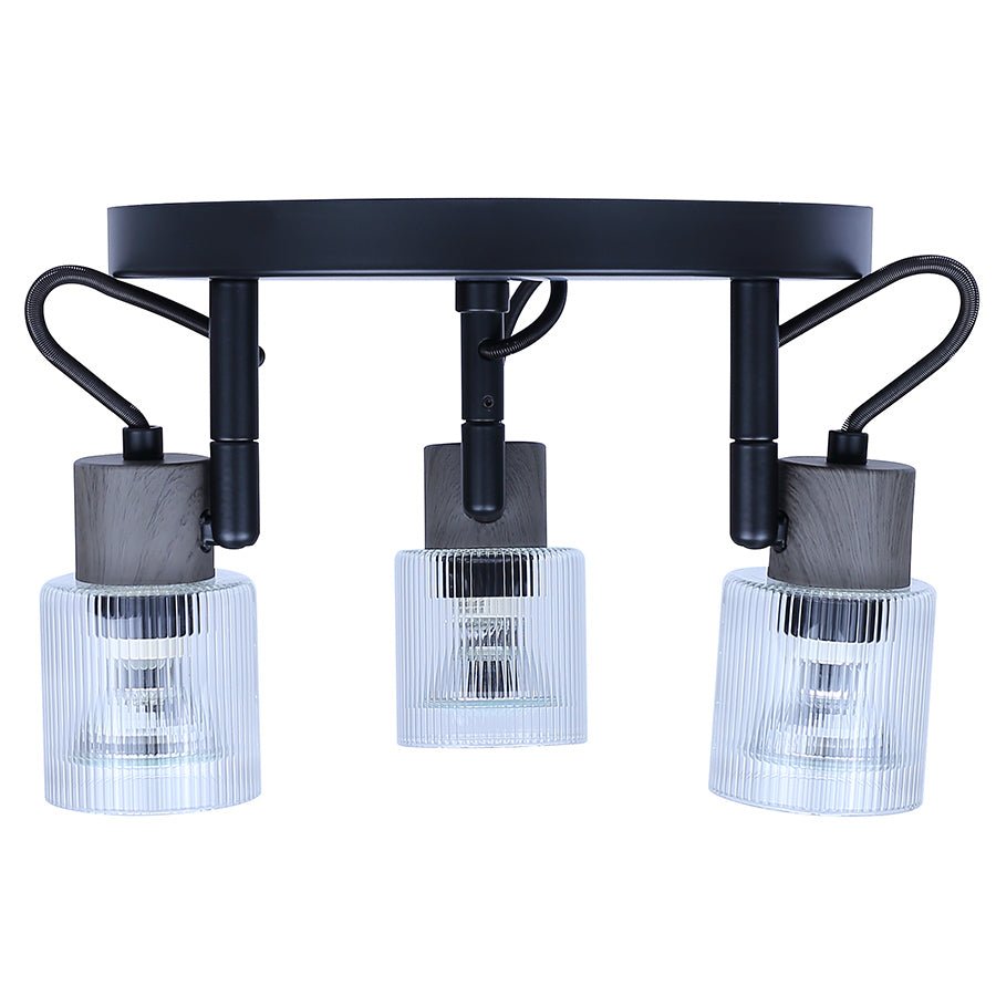 Plafonnier Owen - Noir by Canarm | Luminaires & cie