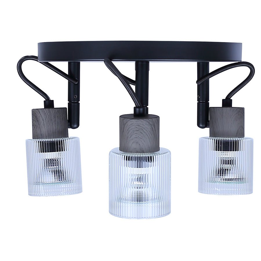 Plafonnier Owen - Noir by Canarm | Luminaires & cie