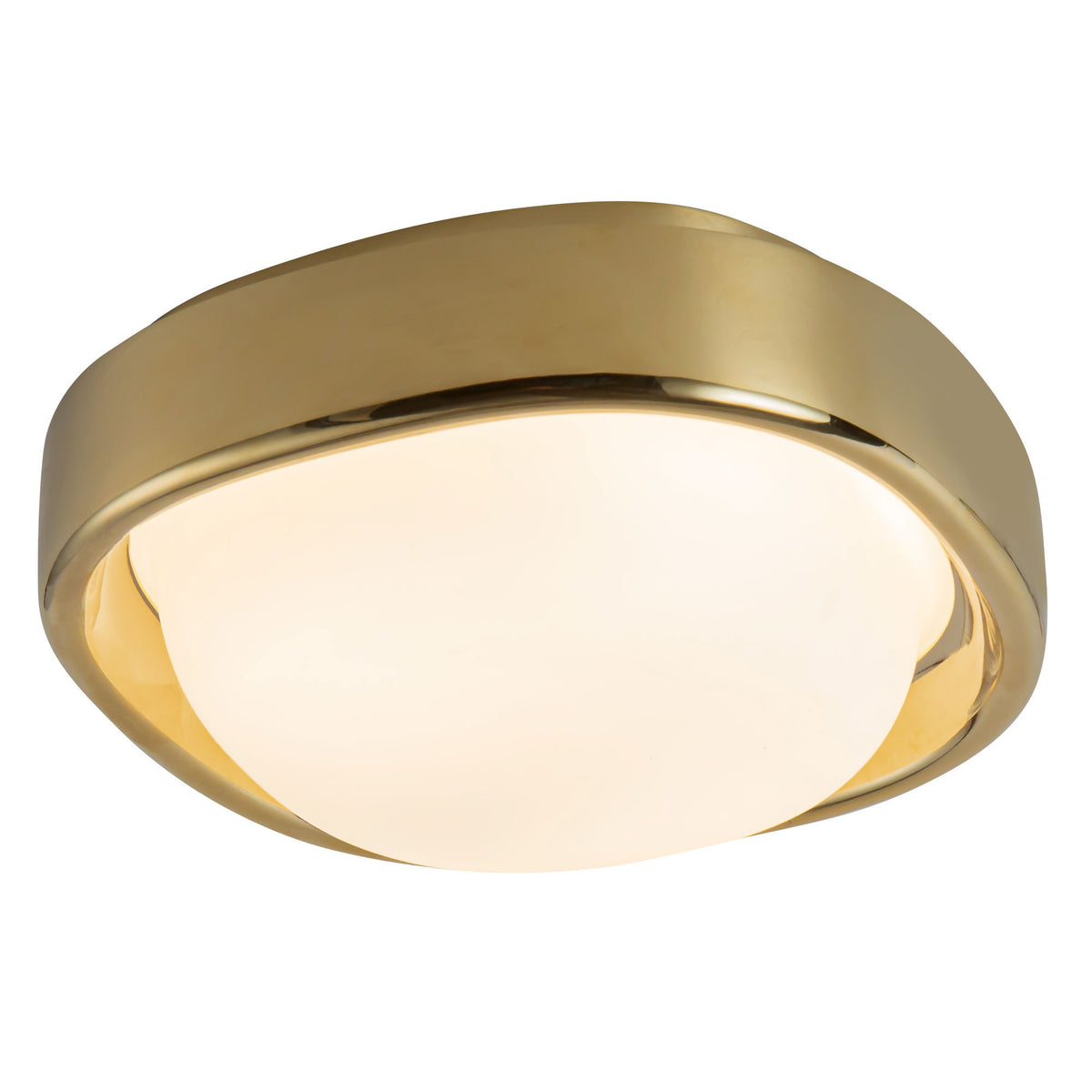 Plafonnier Pebble Laiton vintage – vue 3