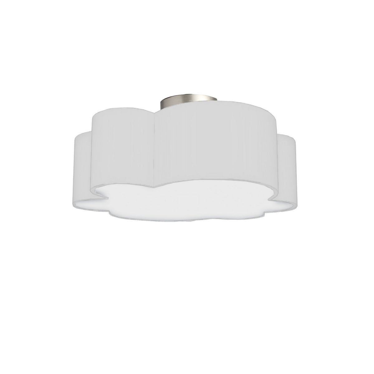Plafonnier Phlox Blanc / Chrome poli – Dainolite