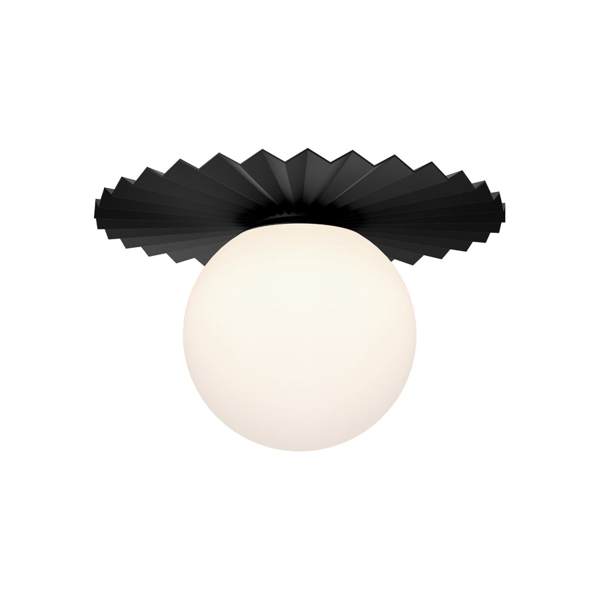 Plafonnier Plume - Noir mat 13 7/8" by Alora Lighting | Luminaires & cie