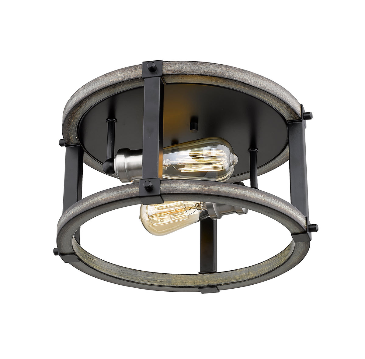 Plafonnier rond Kirkland Bardeau gris cendré, 12 3/4" – vue 2