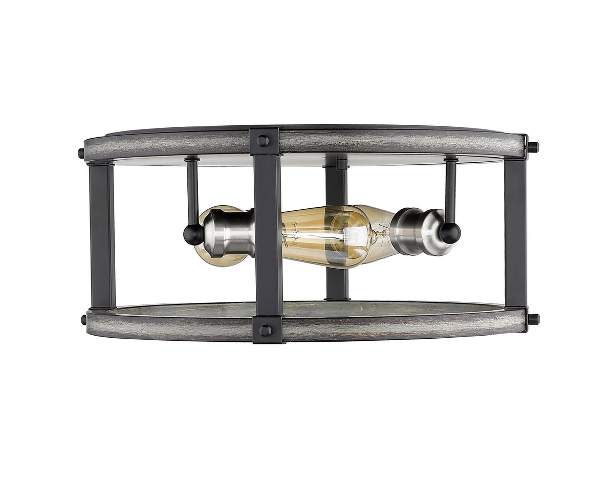 Plafonnier rond Kirkland Bardeau gris cendré, 16 1/4" – vue 4