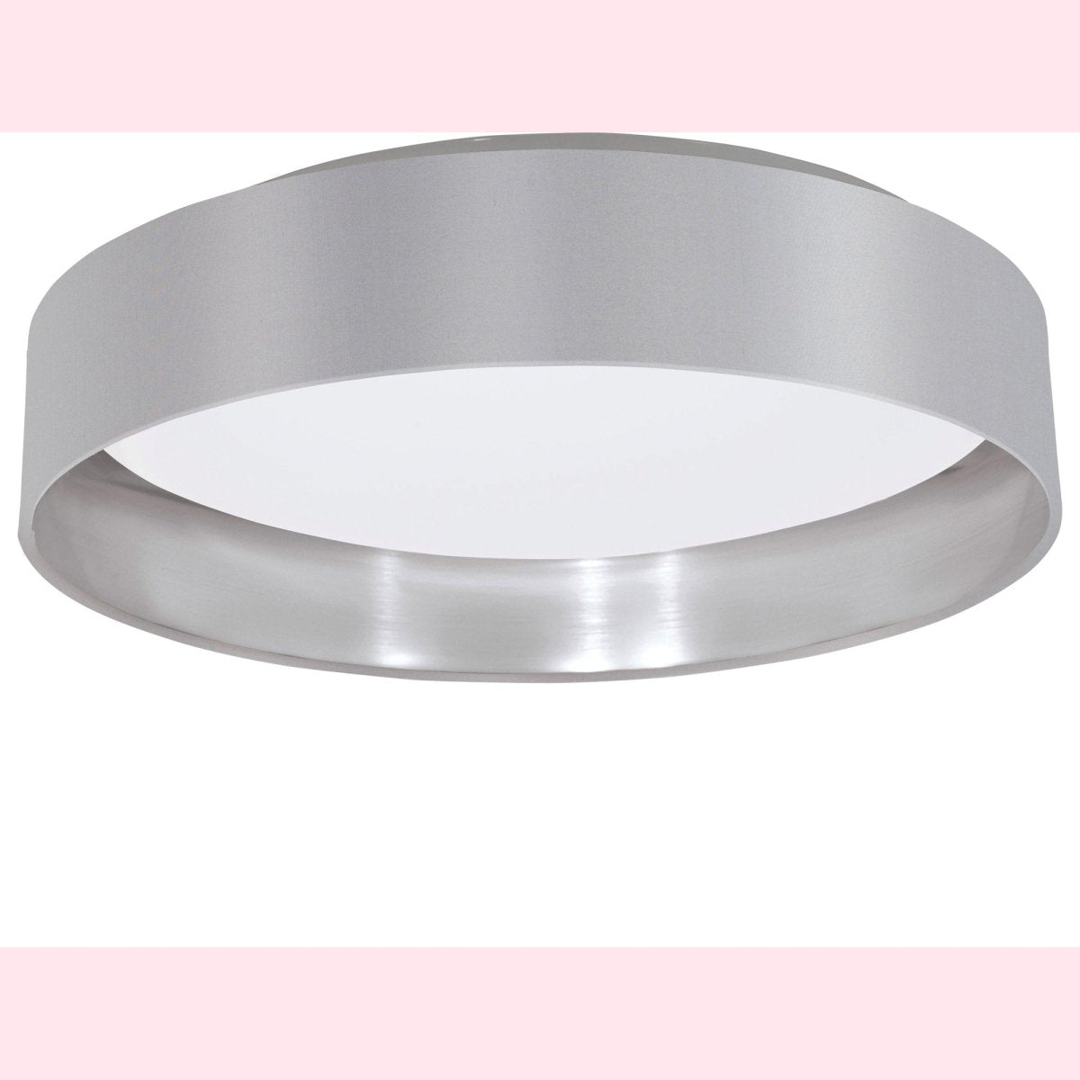 Plafonnier rond Maserlo - Gris et argent by Eglo | Luminaires & cie