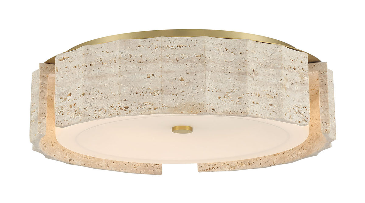 Plafonnier Roslington Or, 17 1/2" – vue 2