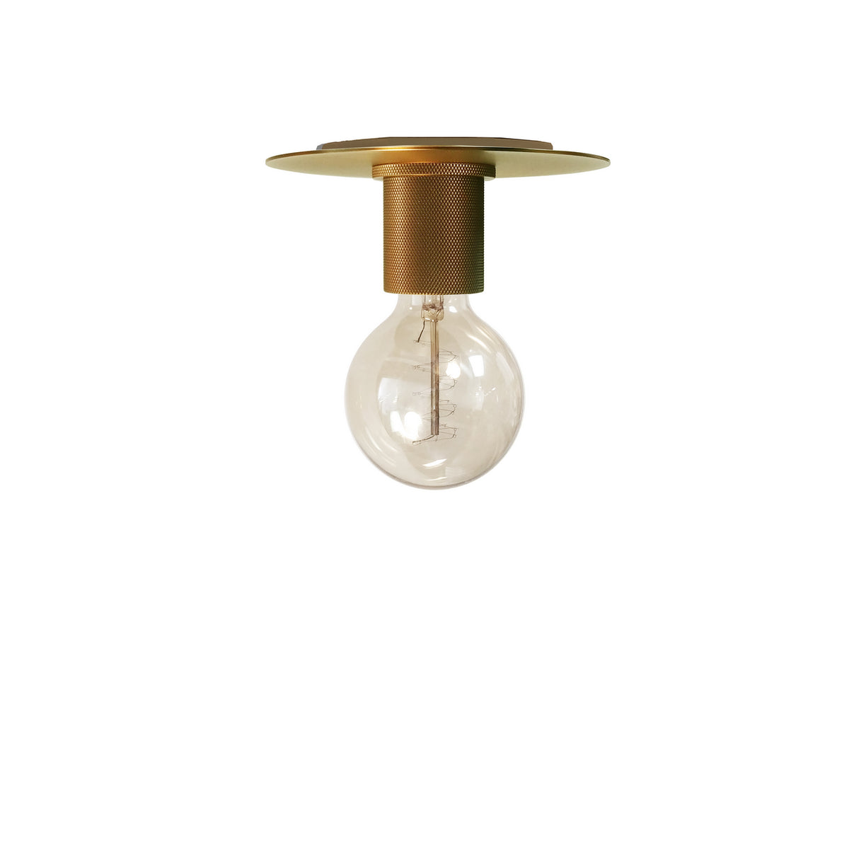 Plafonnier Roswell 8", Laiton vieilli – Dainolite
