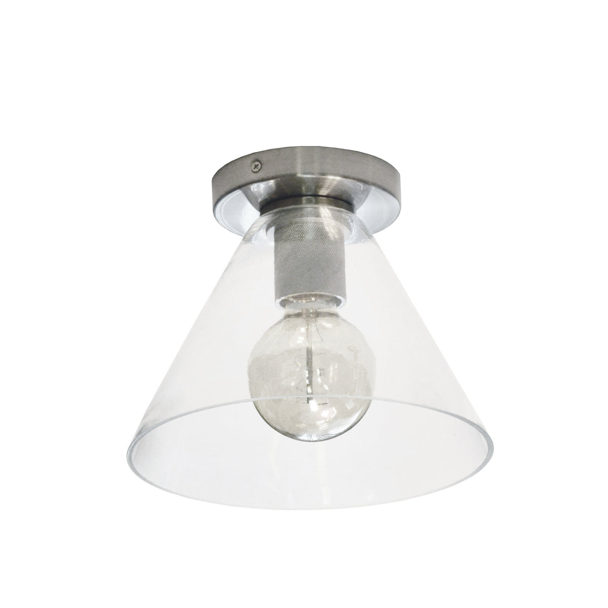 Plafonnier Roswell 9", Chrome satiné – Dainolite