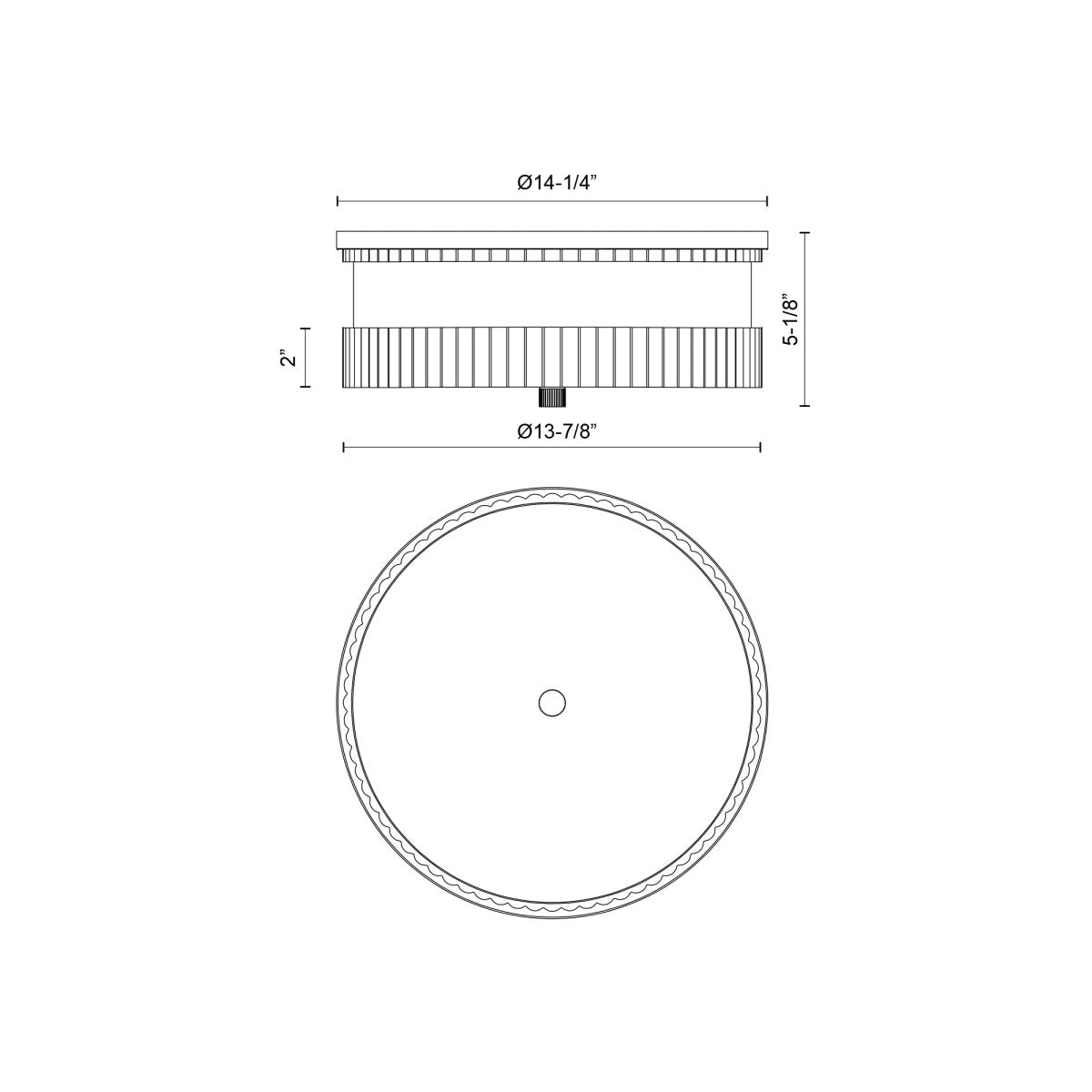 Plafonnier Rue - Or brossé by Alora Lighting | Luminaires & cie