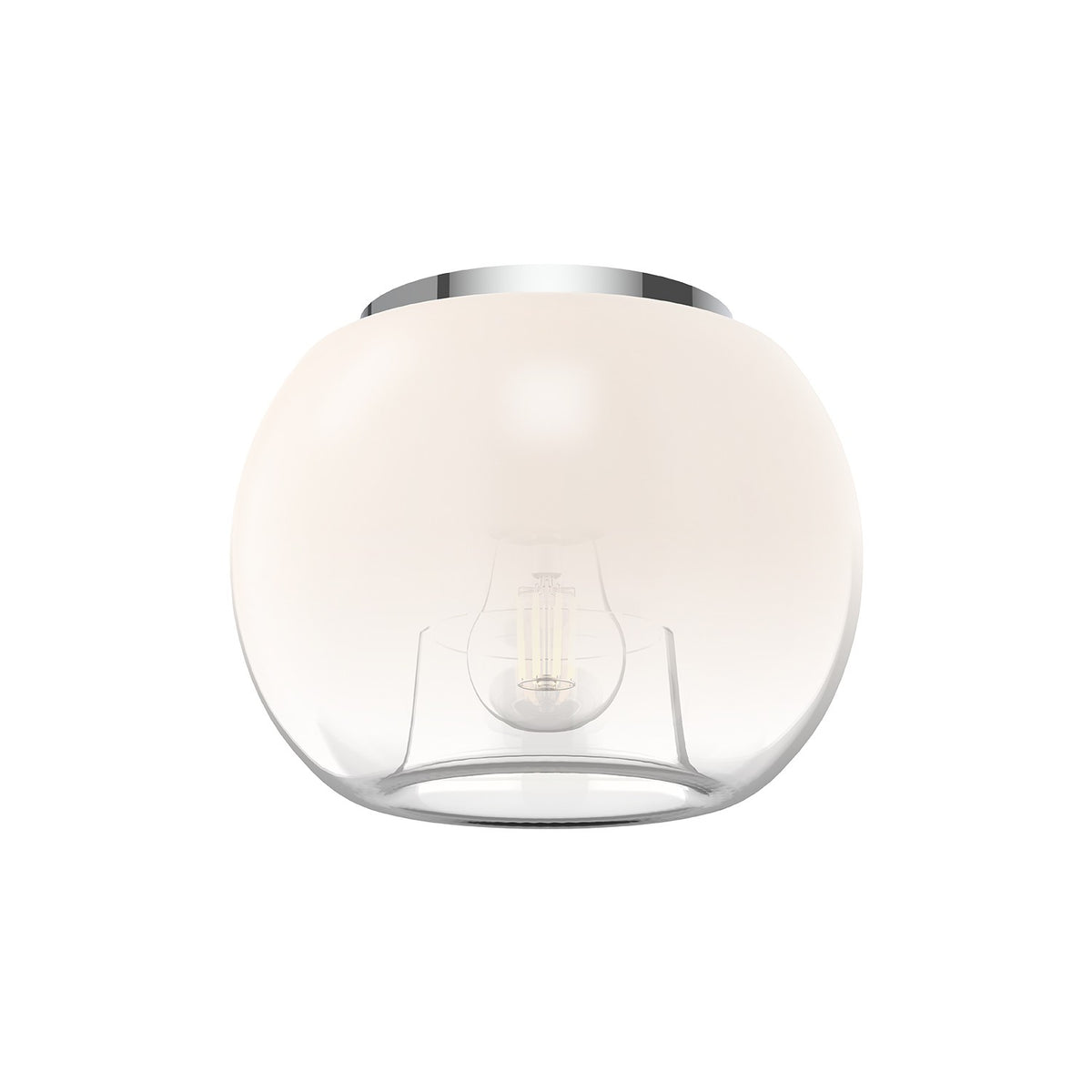 Plafonnier Samar Chrome / Opale – Kuzco Lighting