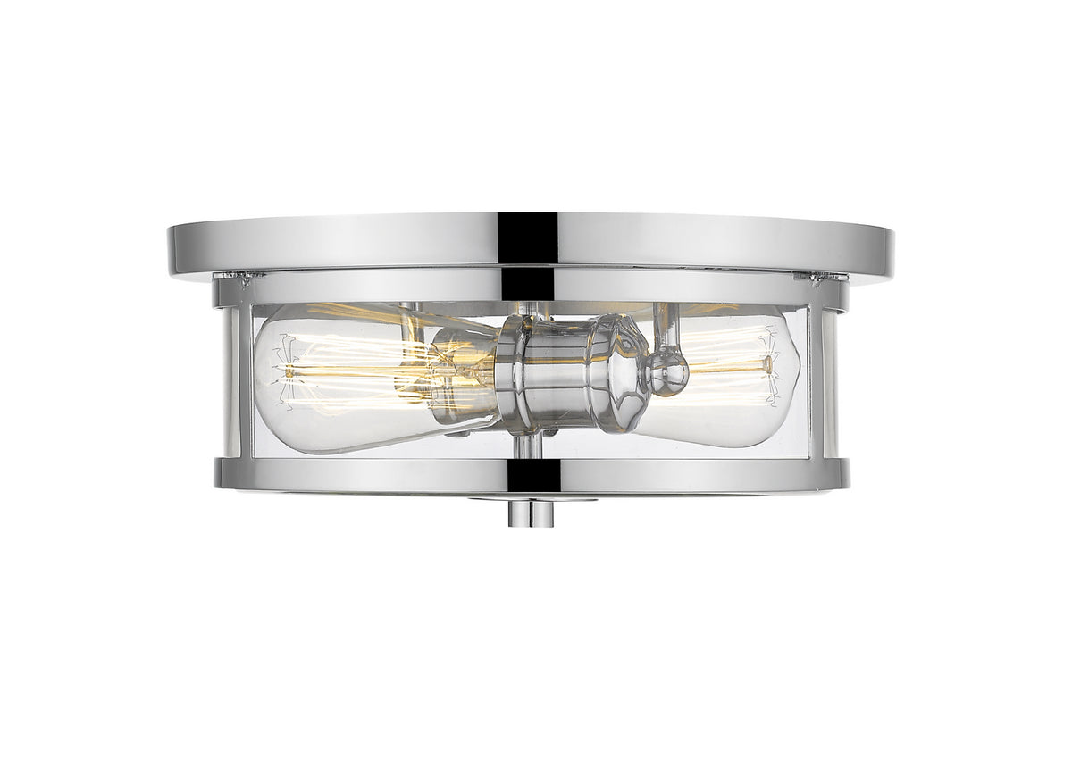 Plafonnier Savannah Chrome, Transparent, 11" – Z-Lite