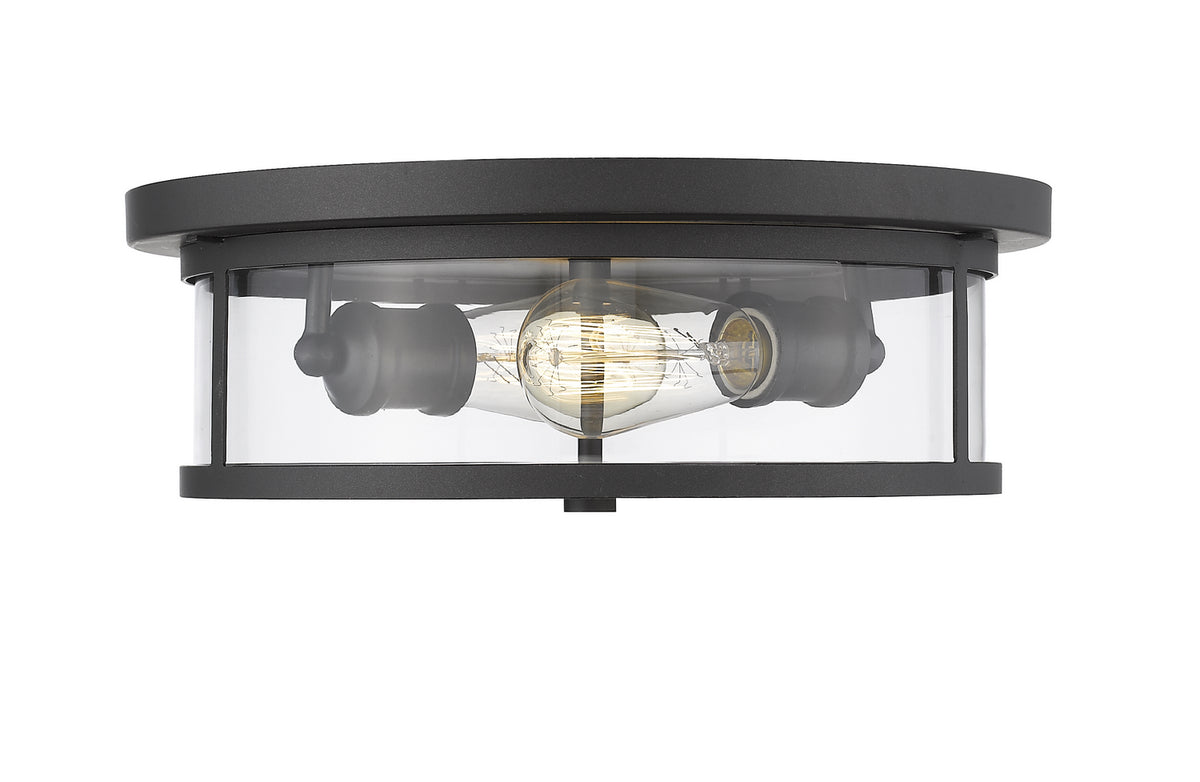 Plafonnier Savannah Bronze, Transparent, 13 3/4" – Z-Lite