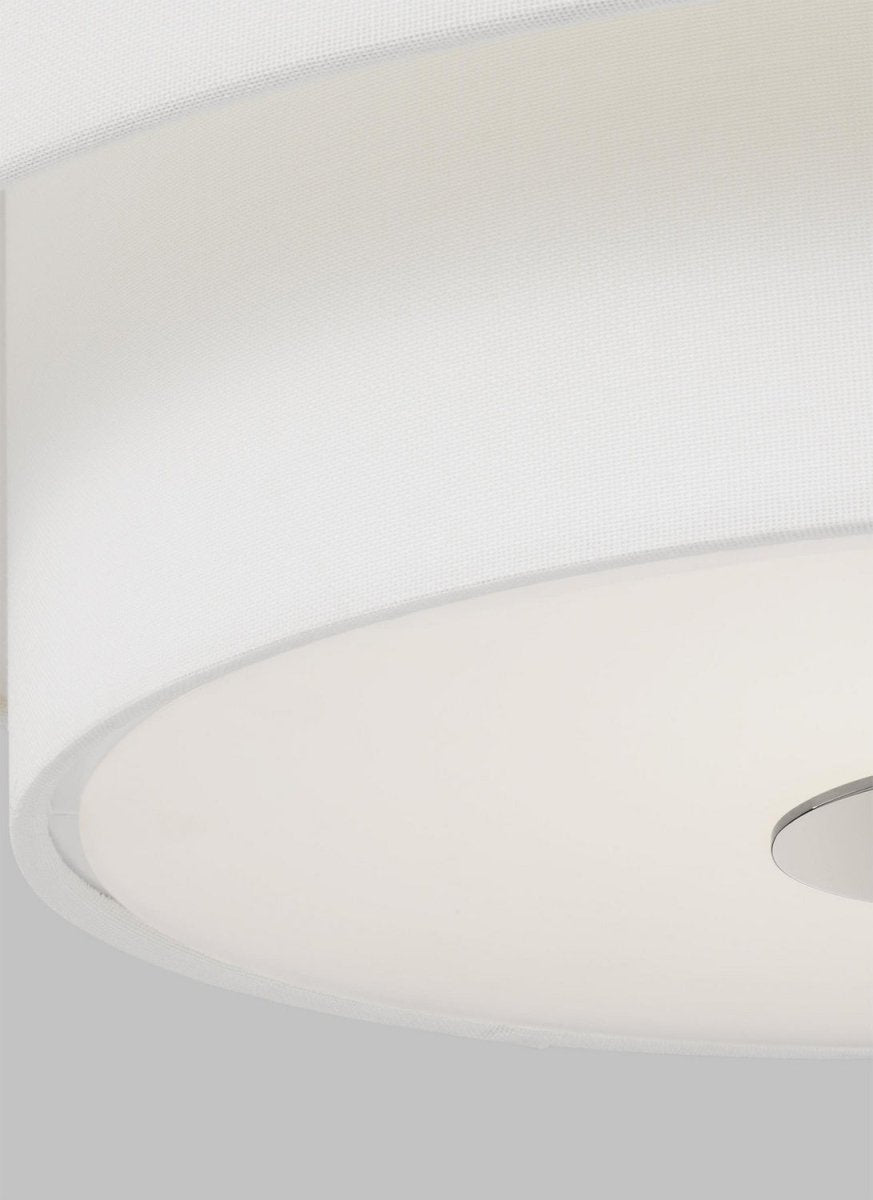 Plafonnier Sawyer - Nickel poli by Visual Comfort Studio | Luminaires & cie