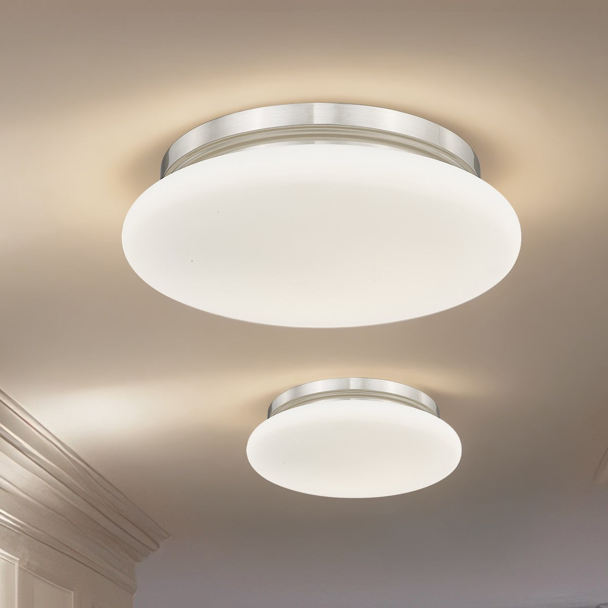 Plafonnier Soleil Nickel brossé, 12" – vue 6