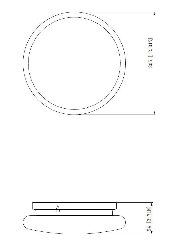 Plafonnier Soleil Nickel brossé, 12" – vue 8