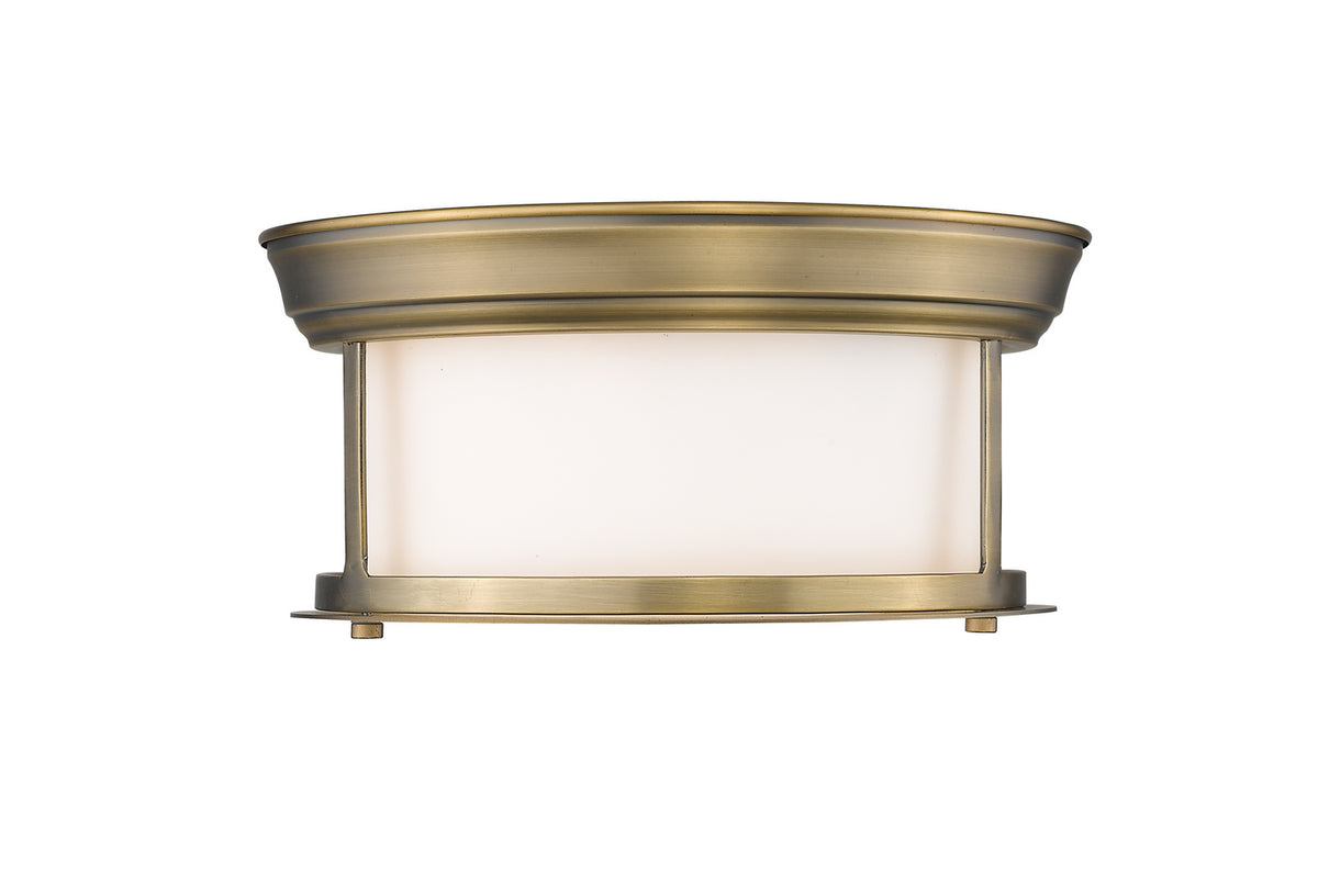 Plafonnier Sonna Laiton patrimoine, Opale mate, 11" – vue 3