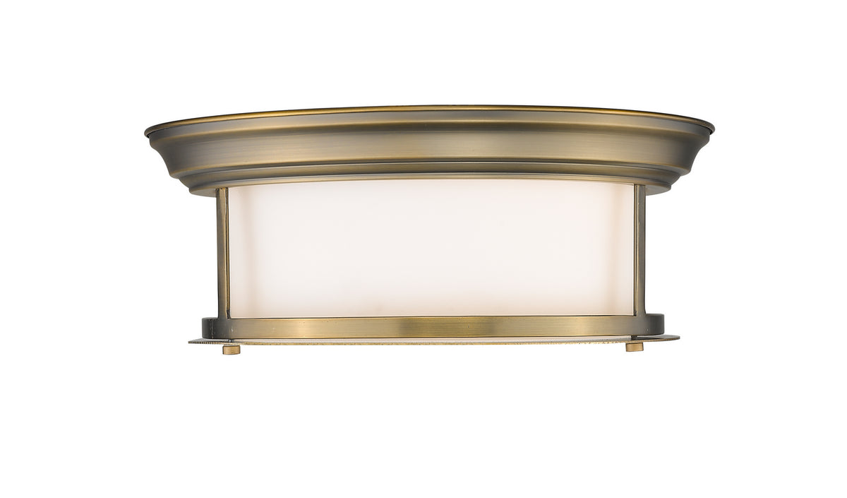 Plafonnier Sonna Laiton patrimoine, Opale mate, 13 1/2" – vue 2
