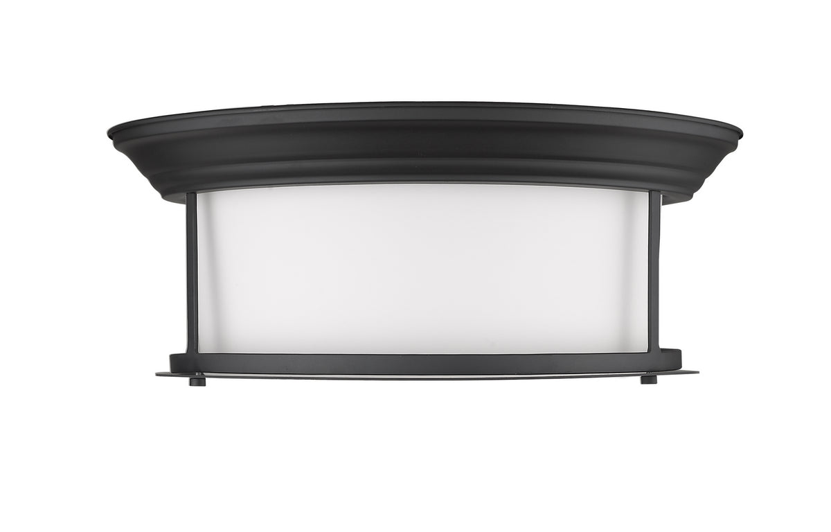 Plafonnier Sonna Noir mat, Opale mate, 15 1/2" – vue 4