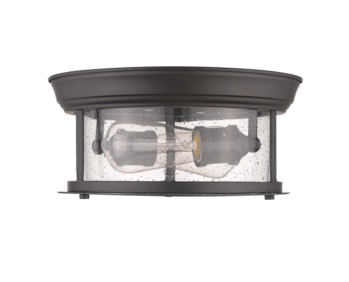 Plafonnier Sonna Bronze, Grené transparent, 11" – vue 4
