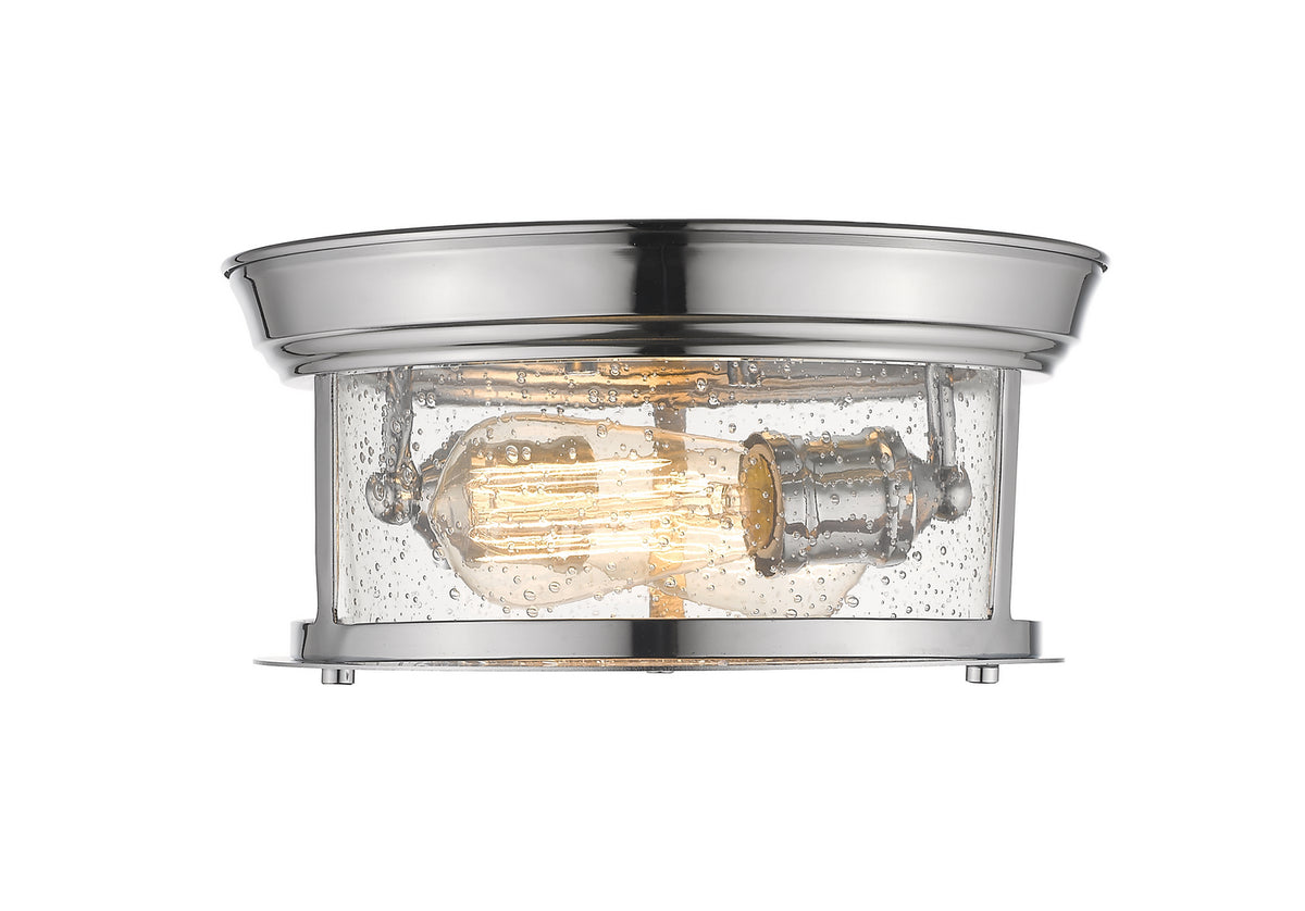 Plafonnier Sonna Chrome, Grené transparent, 11" – vue 2