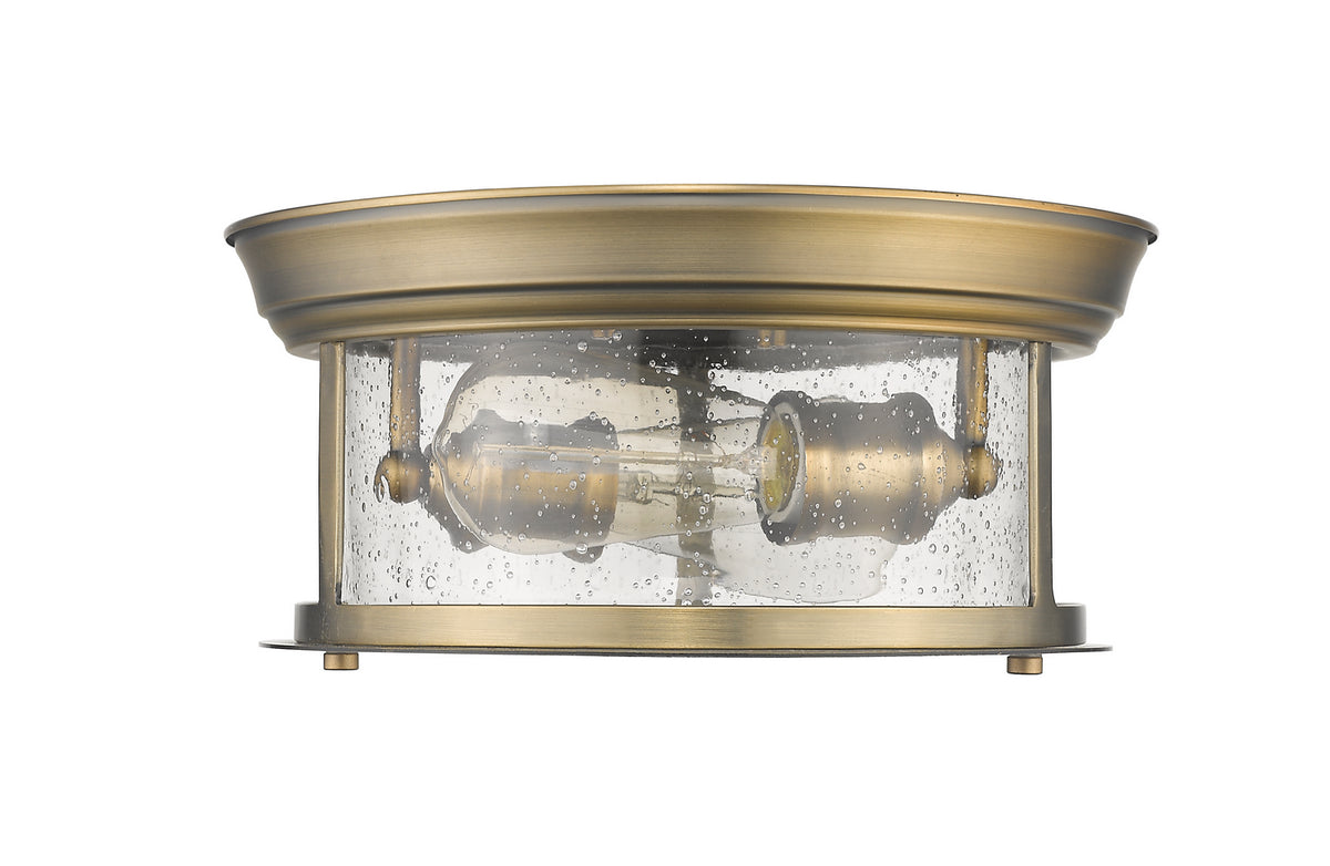Plafonnier Sonna Laiton patrimoine, Grené transparent, 11" – vue 4
