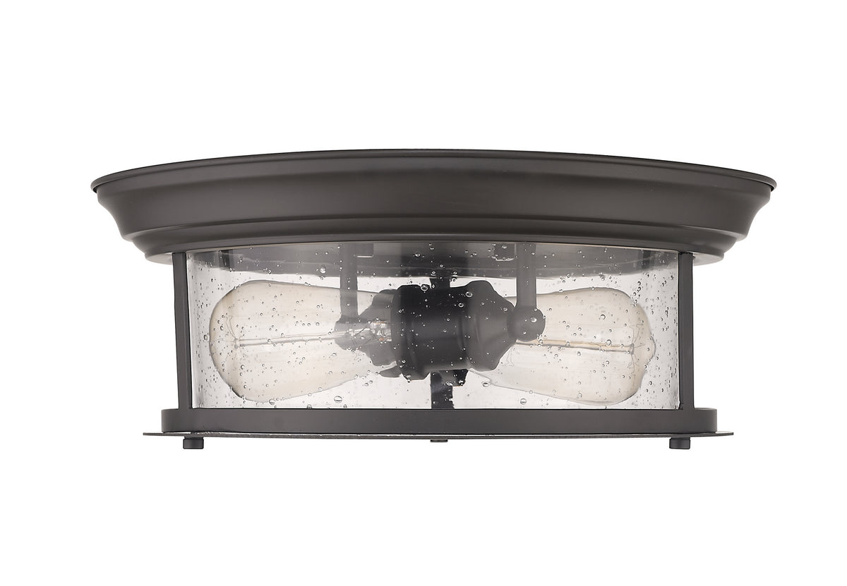 Plafonnier Sonna Bronze, Grené transparent, 13 1/2" – vue 4