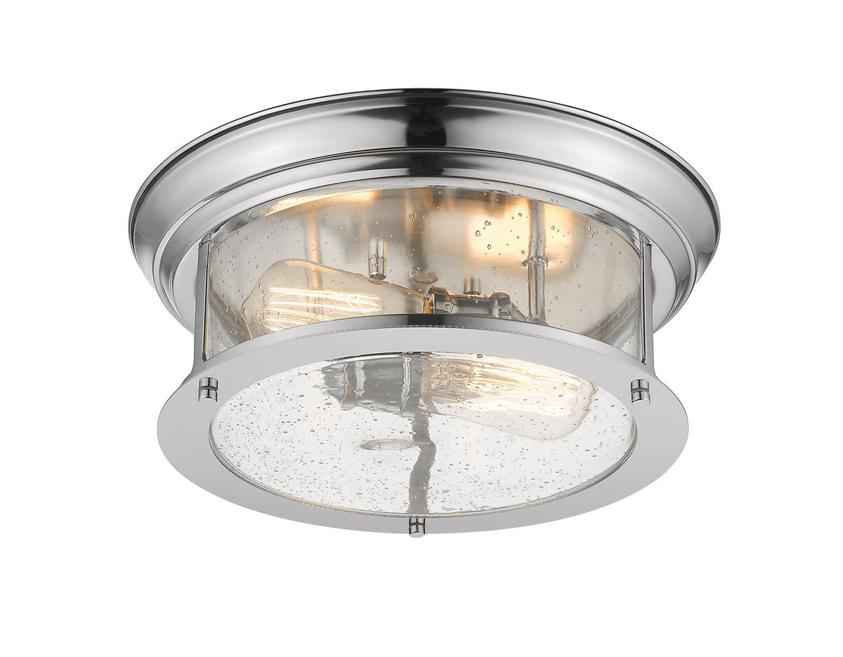 Plafonnier Sonna Chrome, Grené transparent, 13 1/2" – vue 3
