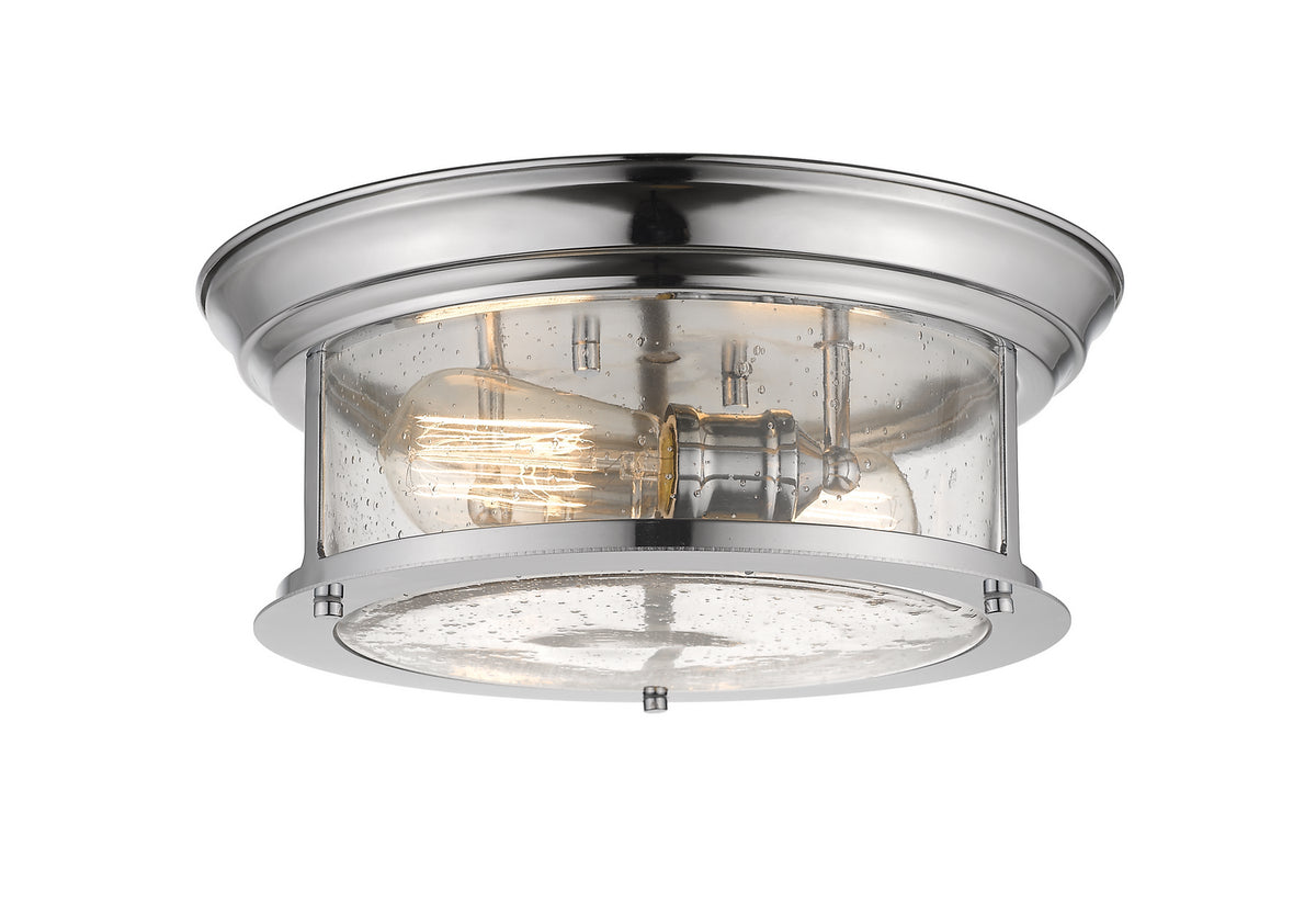 Plafonnier Sonna Chrome, Grené transparent, 13 1/2" – Z-Lite