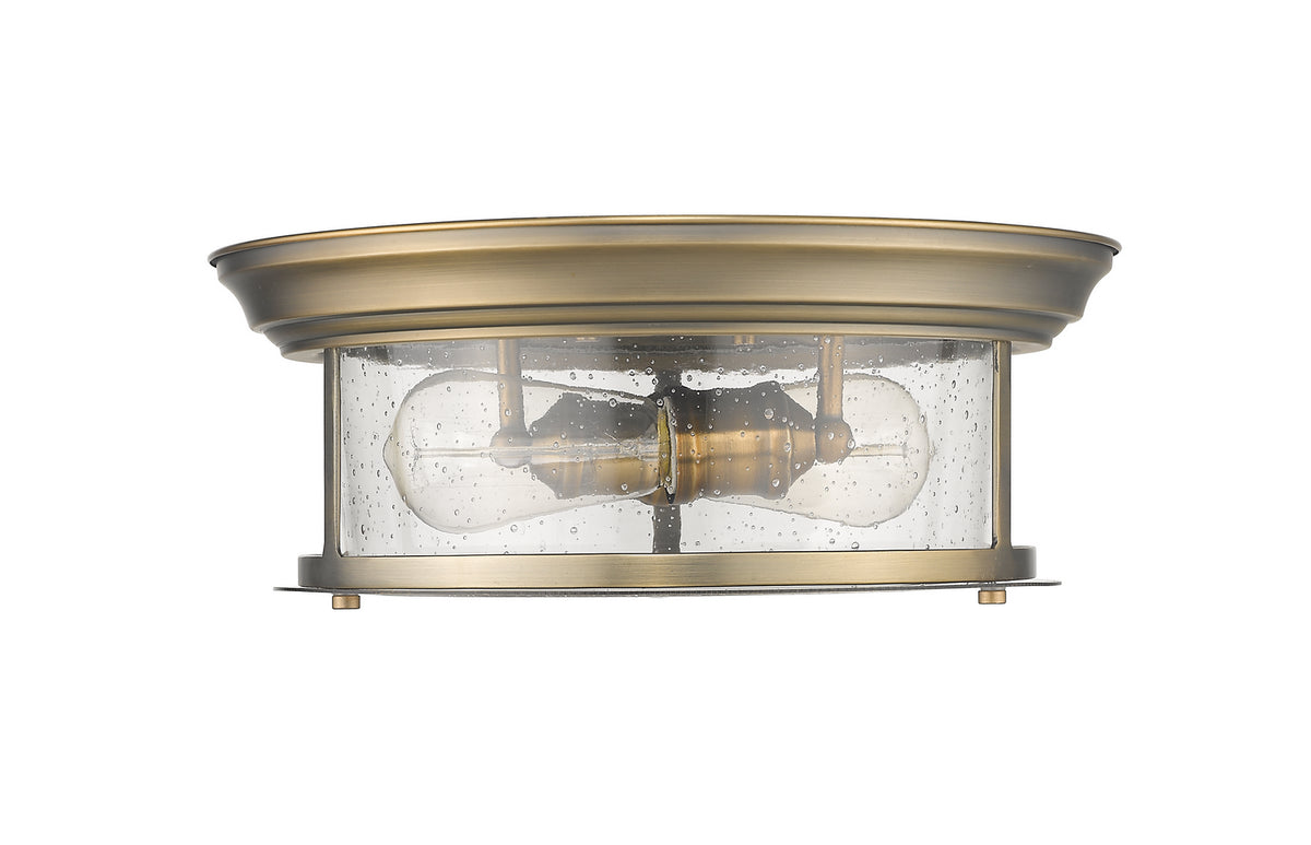 Plafonnier Sonna Laiton patrimoine, Grené transparent, 13 1/2" – vue 4