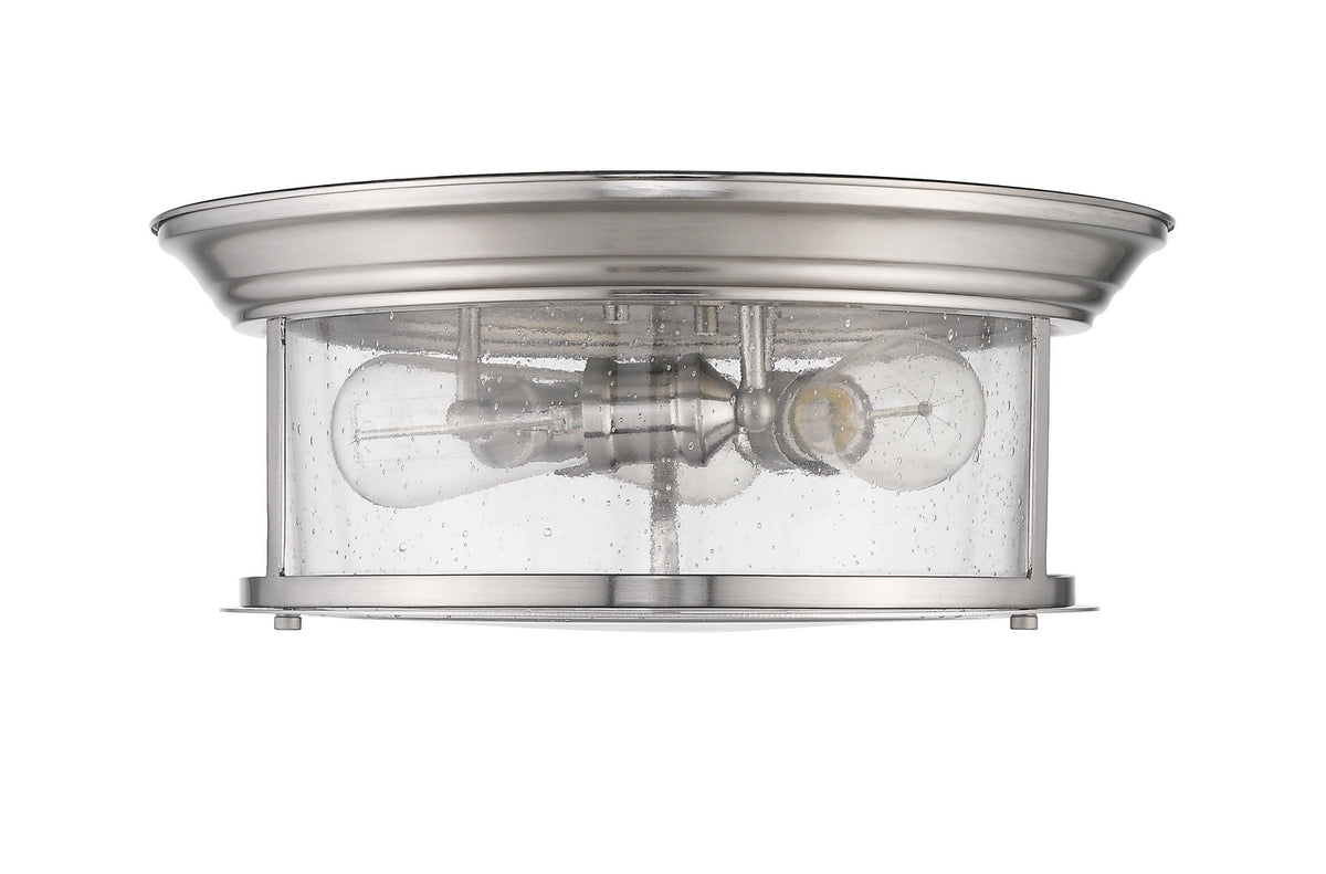 Plafonnier Sonna Nickel brossé, Grené transparent, 15 1/2" – vue 4