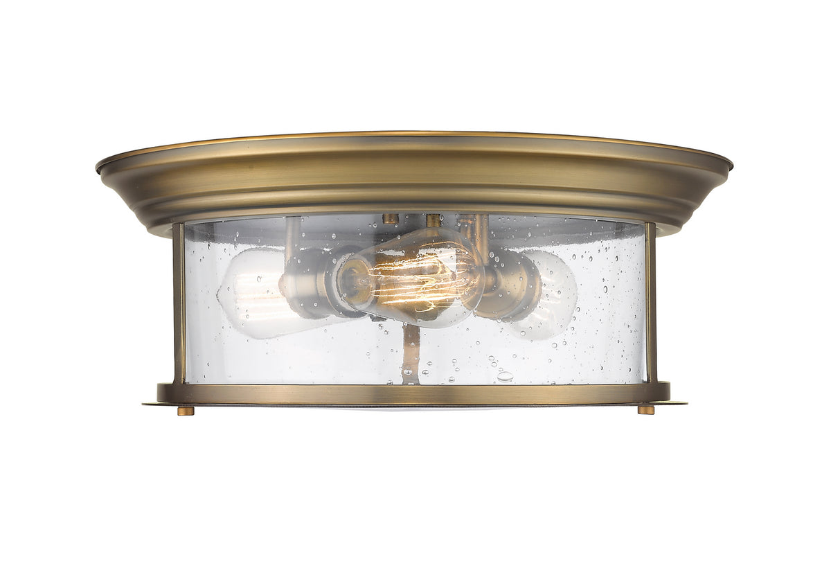Plafonnier Sonna Laiton patrimoine, Grené transparent, 15 1/2" – vue 2