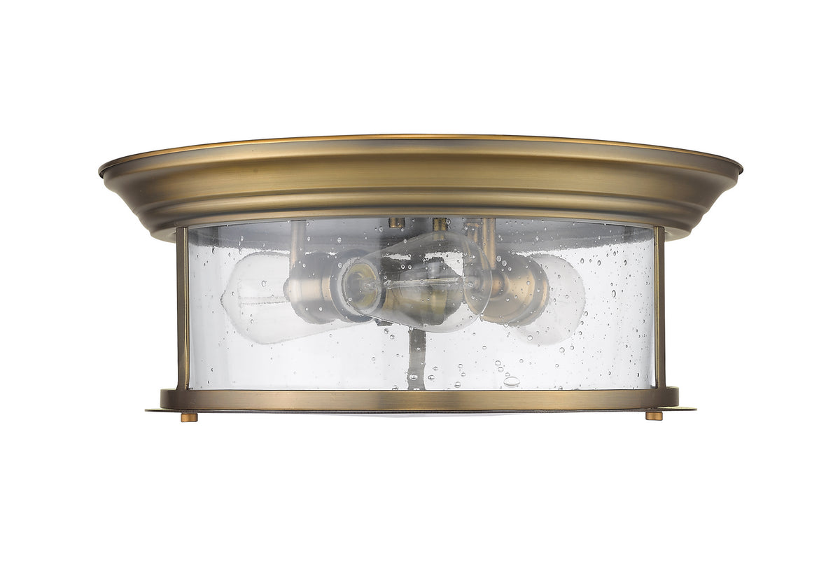 Plafonnier Sonna Laiton patrimoine, Grené transparent, 15 1/2" – vue 4