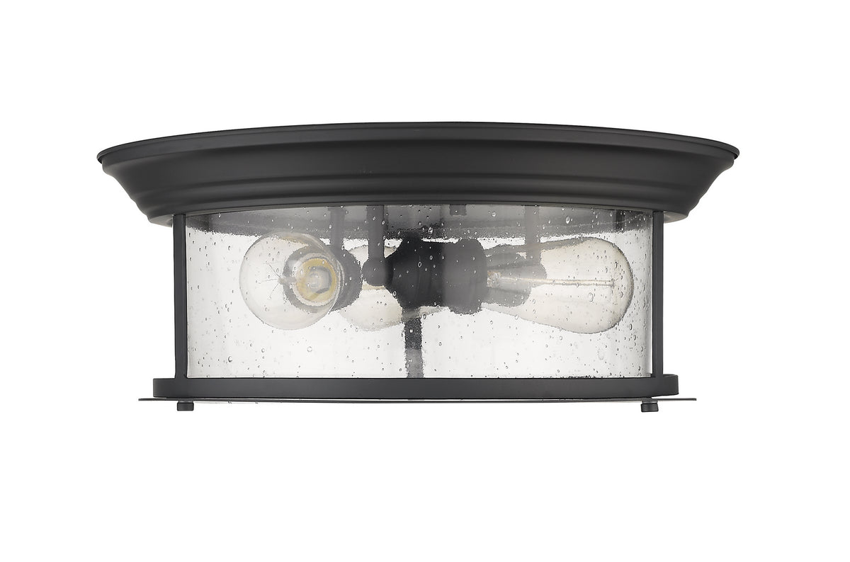 Plafonnier Sonna Noir mat, Grené transparent, 15 1/2" – vue 4