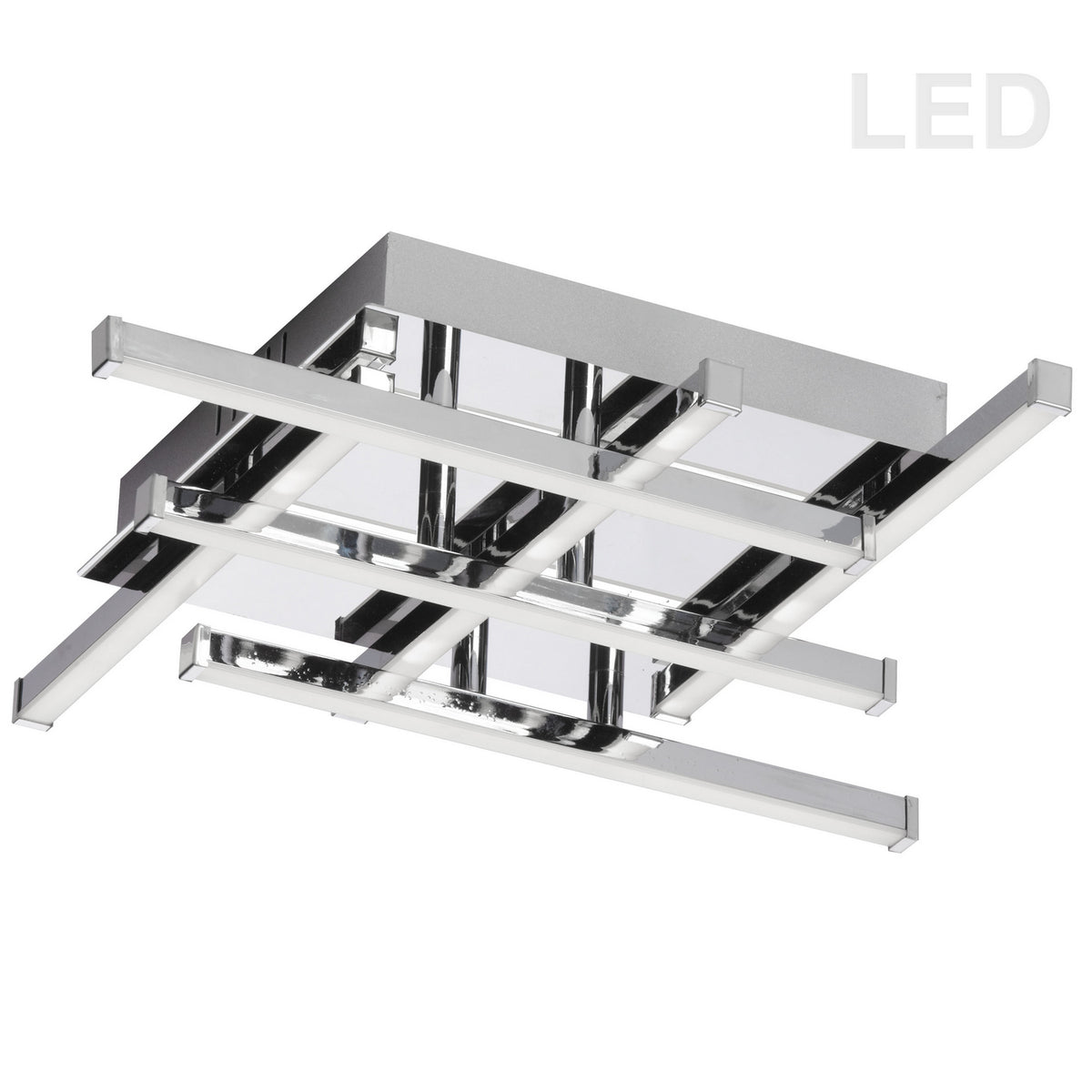 Plafonnier Summit 14 3/4", Chrome poli – Dainolite