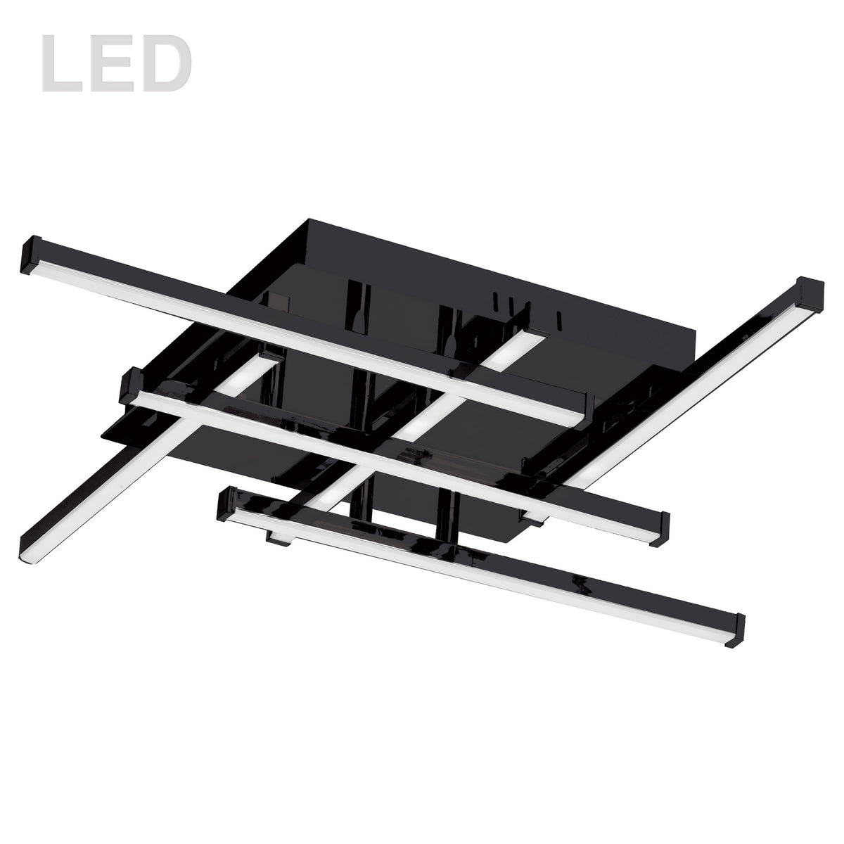 Plafonnier Summit 20", Noir / Noir mat – Dainolite