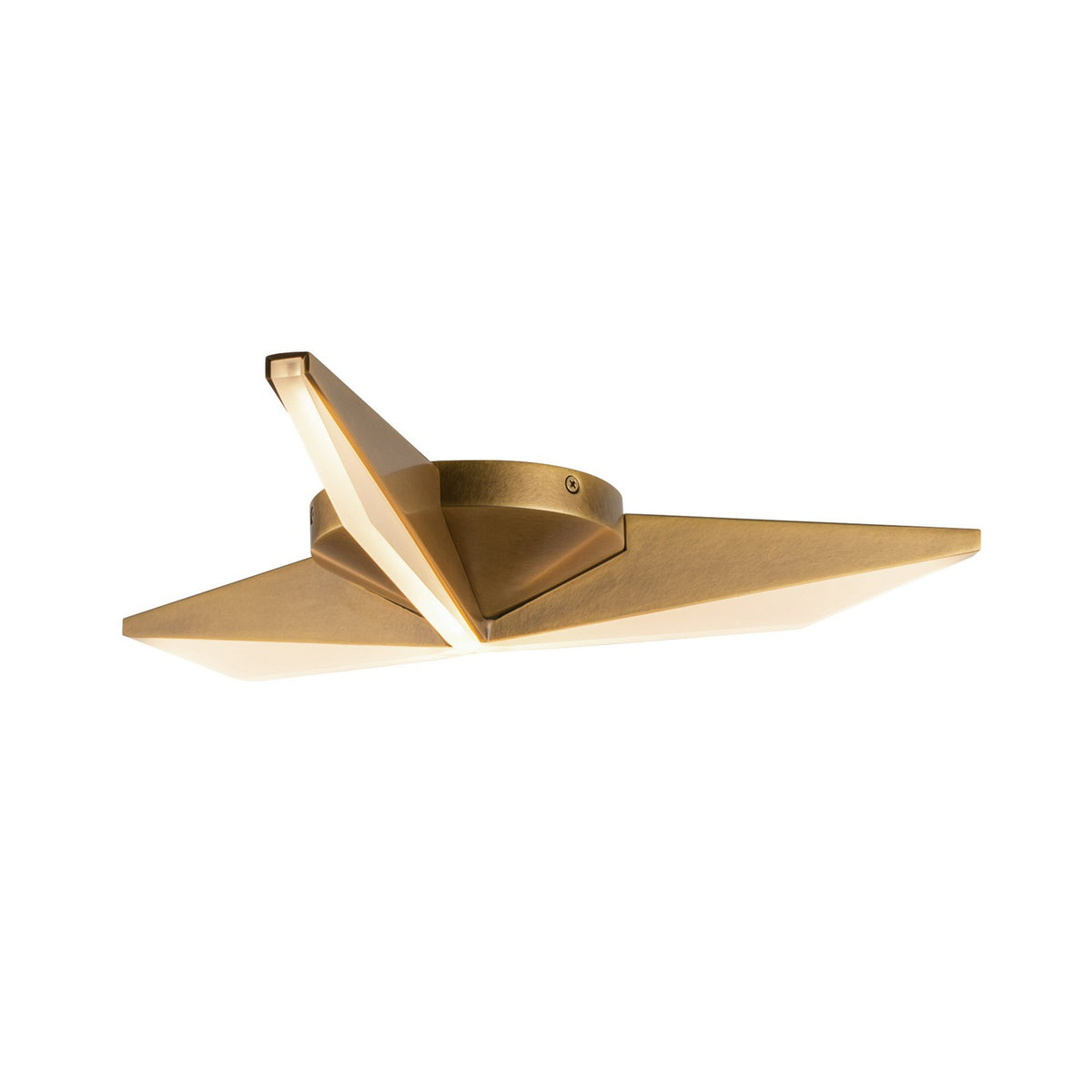 Plafonnier Tachi Laiton vintage, 18 1/8" – vue 2