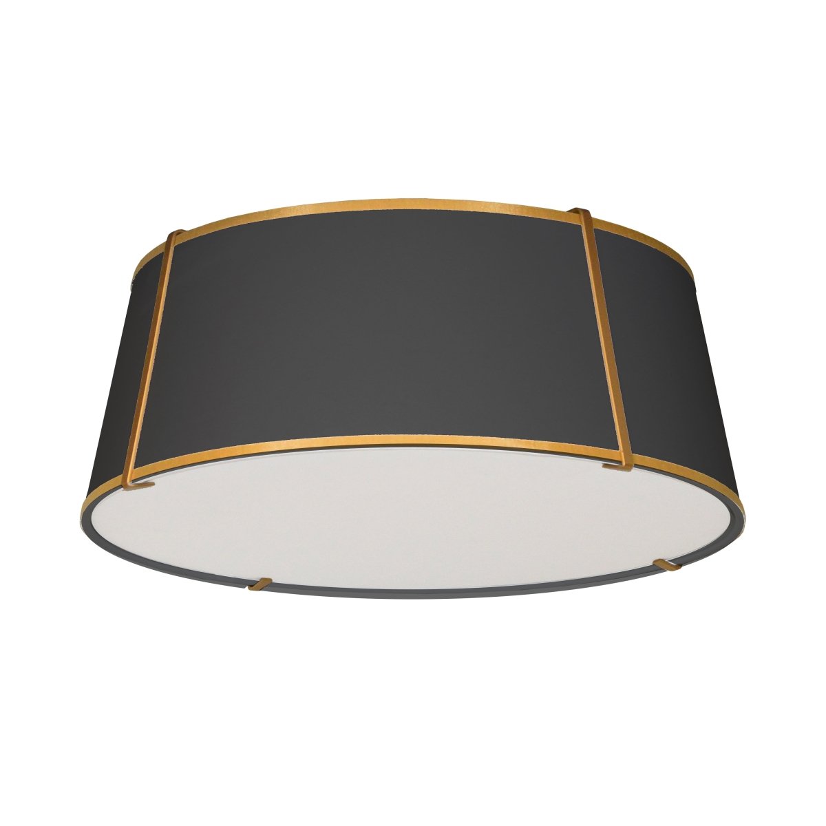 Plafonnier Trapezoid - Or Noir 22" by Dainolite | Luminaires & cie