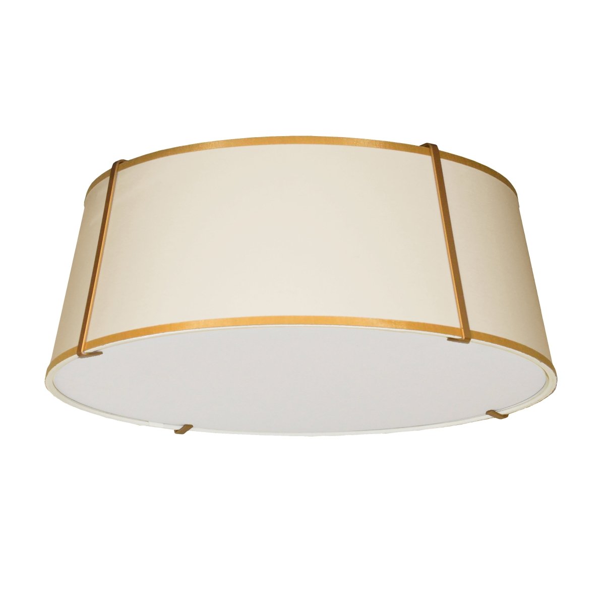 Plafonnier Trapezoid - Or Crème 22" by Dainolite | Luminaires & cie